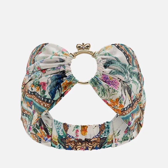 Camilla Accessories - FLASH SALE CAMILLA “Plumes and Parterres” silk floral print crown ring headband